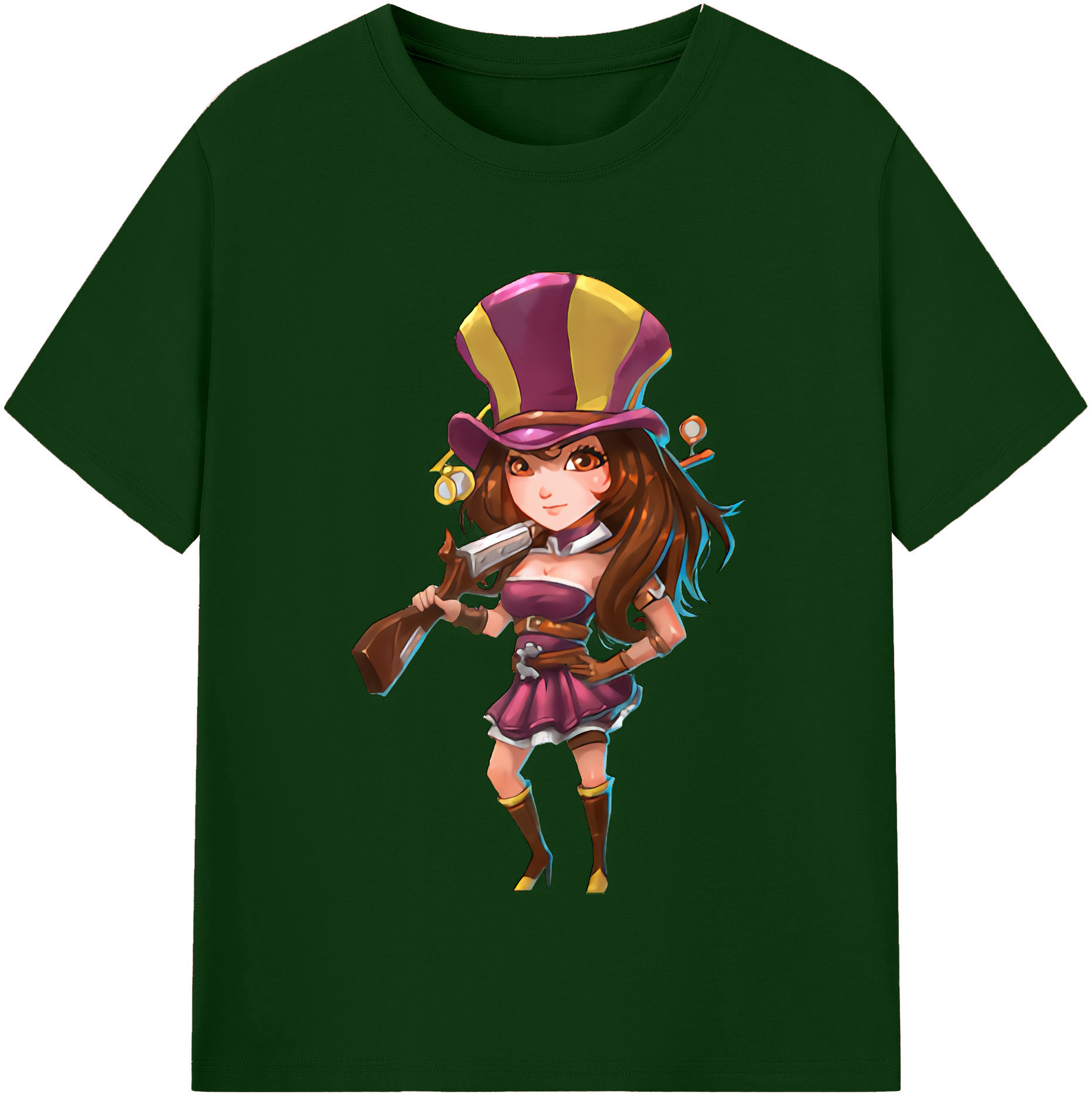 リーグ・オブ・レジェンド League of Legends LOL 綿100％半袖Tシャツ（フロントプリント）